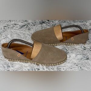 Verbenas Carmen Leather Suede Espadrille Size 41